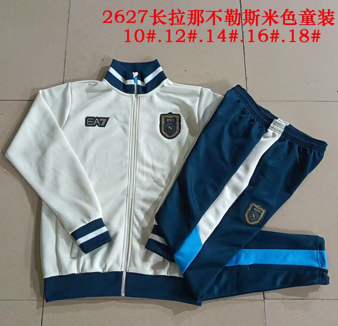 Kids Napoli 26/27 Tracksuit - White